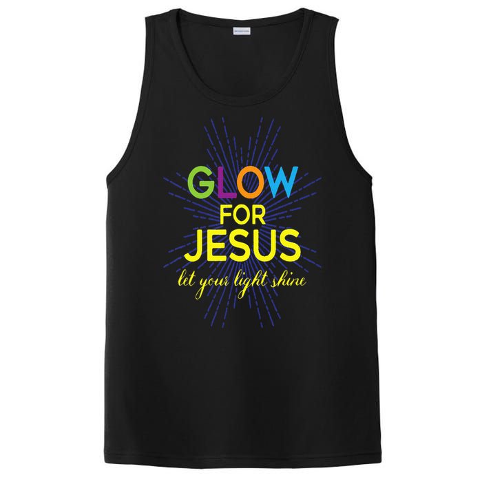 Glow For Jesus  Let Your Light Shine  Faith Apparel PosiCharge Competitor Tank