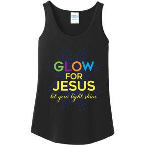 Glow For Jesus Let Your Light Shine Christian Ladies Essential Tank