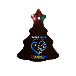 Groovy Flower Just Keep Stimming Retro Autism Awareness Ceramic Tree Ornament