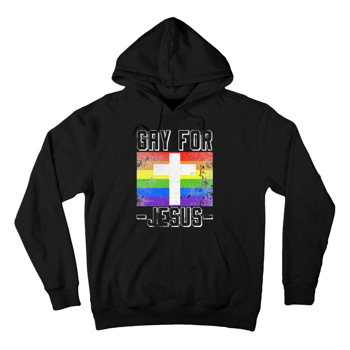 Gay For Jesus Christ Gift Christian Service God Hoodie