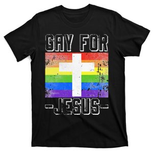 Gay For Jesus Christ Gift Christian Service God T-Shirt