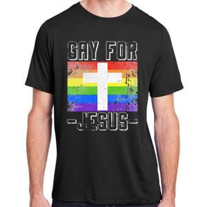 Gay For Jesus Christ Gift Christian Service God Adult ChromaSoft Performance T-Shirt