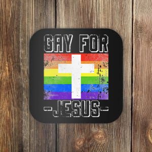 Gay For Jesus Christ Gift Christian Service God Coaster