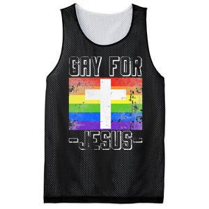 Gay For Jesus Christ Gift Christian Service God Mesh Reversible Basketball Jersey Tank