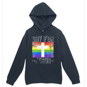 Gay For Jesus Christ Gift Christian Service God Urban Pullover Hoodie