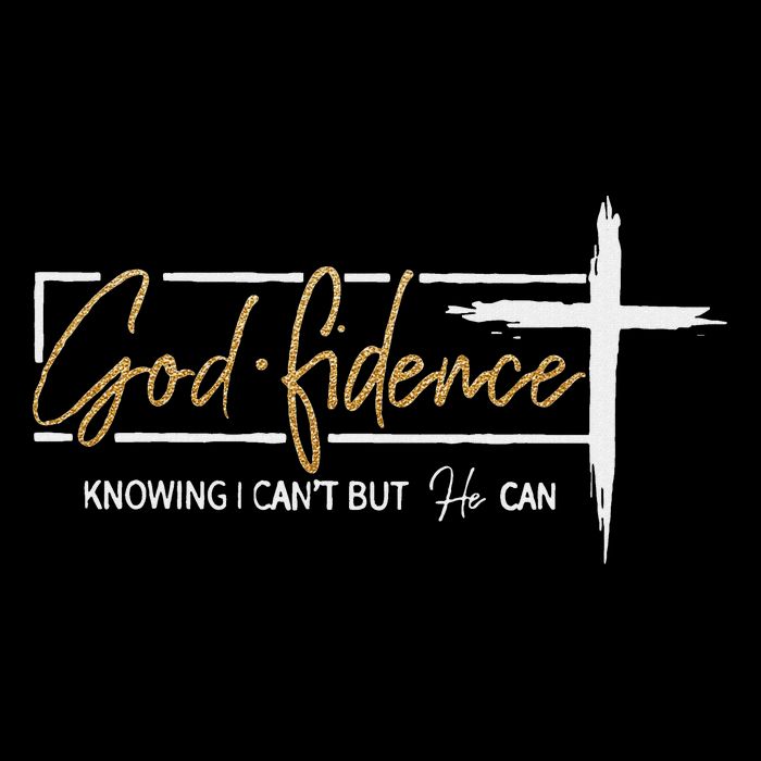God Fidence Knowing That I Can't, But He Can Quote Christian Flat Bill Trucker Hat
