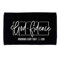 God Fidence Knowing I CanT But He Can Christian Religious Microfiber Hand Towel