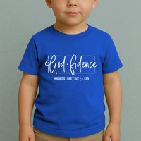 God Fidence Knowing I CanT But He Can Christian Religious Toddler T-Shirt