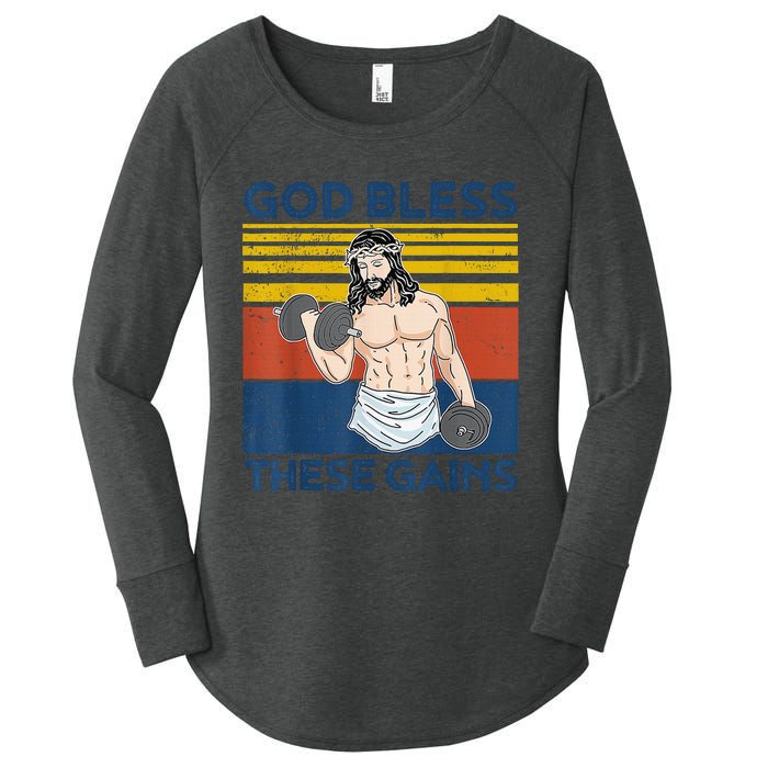 God Fidence Knowing I Can't but He can Christian Religious Women's Perfect Tri Tunic Long Sleeve Shirt