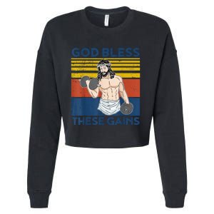 God Fidence Knowing I Can't but He can Christian Religious Cropped Pullover Crew