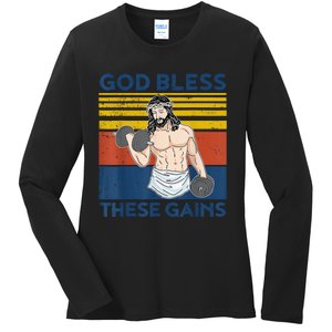 God Fidence Knowing I Can't but He can Christian Religious Ladies Long Sleeve Shirt