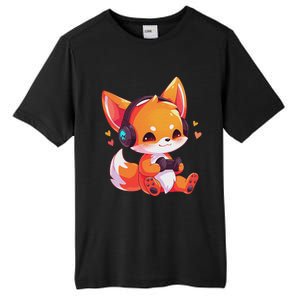 Gamer Fox Kawaii Fox Anime Funny Gaming Cute Fox Video Gamer Tall Fusion ChromaSoft Performance T-Shirt