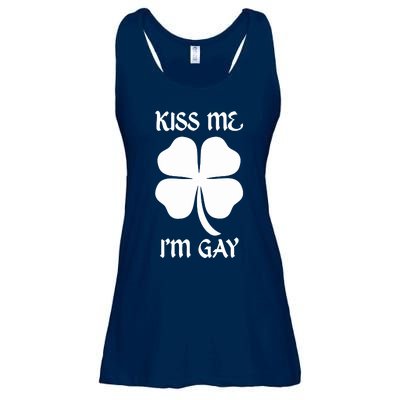 Got Funny Kiss Me Im Gay Four Leaf Clover Ladies Essential Flowy Tank