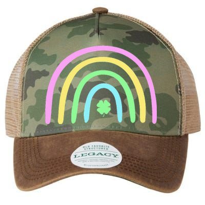 Green Four Leaf Clover Rainbow St Patricks Day Legacy Tie Dye Trucker Hat