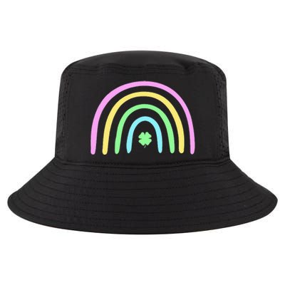 Green Four Leaf Clover Rainbow St Patricks Day Cool Comfort Performance Bucket Hat