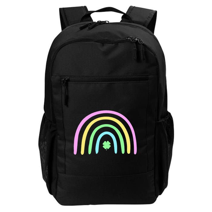 Green Four Leaf Clover Rainbow St Patricks Day Backpack