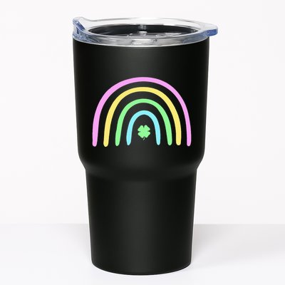 Green Four Leaf Clover Rainbow St Patricks Day Tumbler