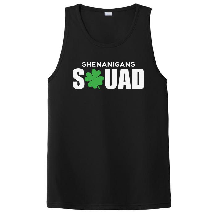 Green Four Leaf Clover funny St Patrick's Day  PosiCharge Competitor Tank