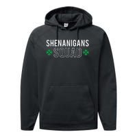 Green Four Leaf Clover Rainbow St Patrick's Day  Performance Fleece Hoodie