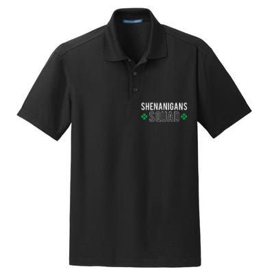 Green Four Leaf Clover Rainbow St Patrick's Day  Dry Zone Grid Polo