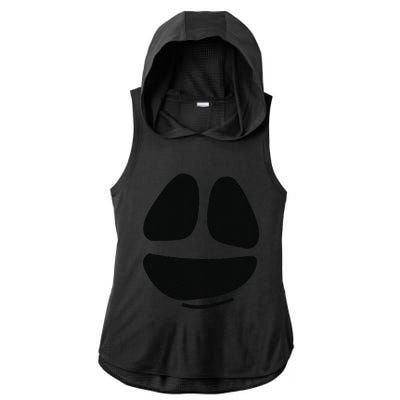 Ghost Face Lazy DIY Halloween Costume Funny Spooky Ghoul Ladies PosiCharge Tri-Blend Wicking Draft Hoodie Tank