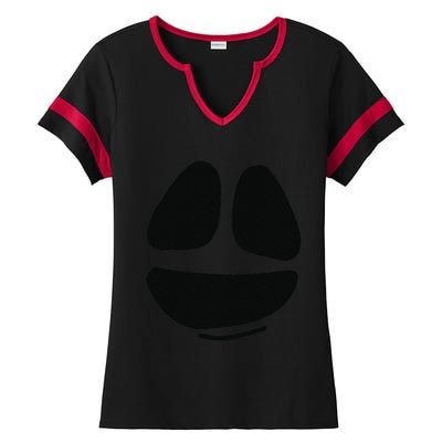 Ghost Face Lazy DIY Halloween Costume Funny Spooky Ghoul Ladies Halftime Notch Neck Tee