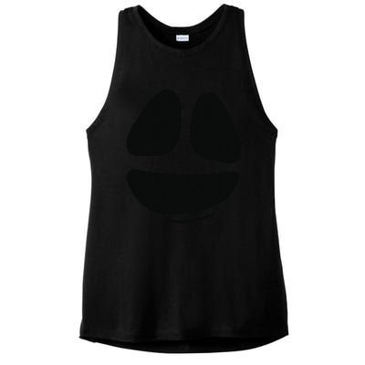 Ghost Face Lazy DIY Halloween Costume Funny Spooky Ghoul Ladies PosiCharge Tri-Blend Wicking Tank