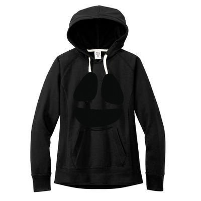 Ghost Face Lazy DIY Halloween Costume Funny Spooky Ghoul Women's Fleece Hoodie