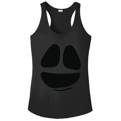 Ghost Face Lazy DIY Halloween Costume Funny Spooky Ghoul Ladies PosiCharge Competitor Racerback Tank