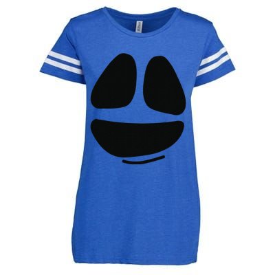 Ghost Face Lazy DIY Halloween Costume Funny Spooky Ghoul Enza Ladies Jersey Football T-Shirt