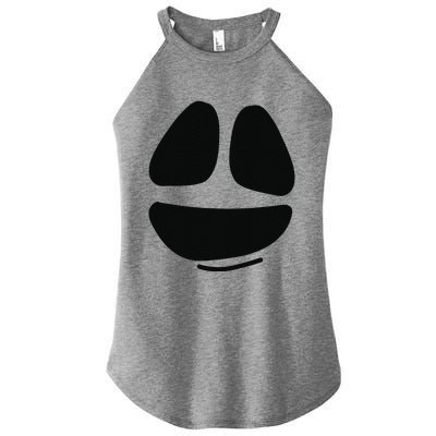 Ghost Face Lazy DIY Halloween Costume Funny Spooky Ghoul Women's Perfect Tri Rocker Tank