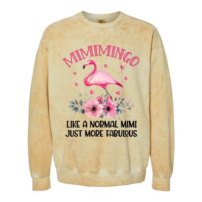 Gramingo Flamingo Like A Normal Grandma Only More Awesome Colorblast Crewneck Sweatshirt