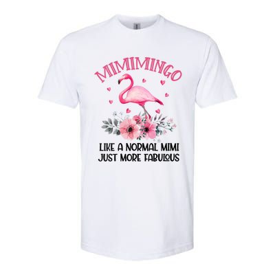 Gramingo Flamingo Like A Normal Grandma Only More Awesome Softstyle CVC T-Shirt