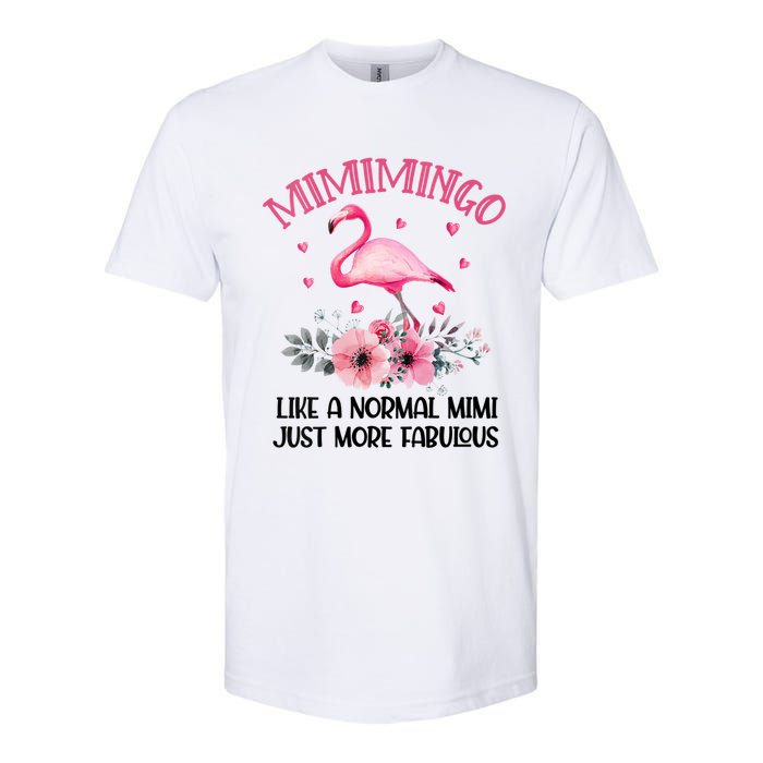 Gramingo Flamingo Like A Normal Grandma Only More Awesome Softstyle CVC T-Shirt