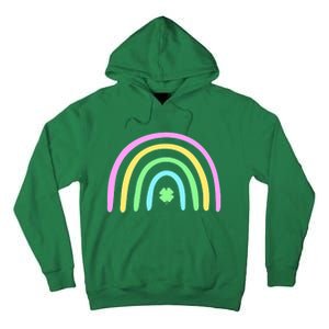 Green Four Leaf Clover Rainbow St Patrick's Day Tall Hoodie