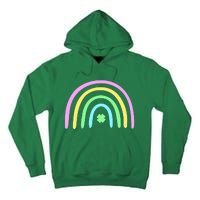 Green Four Leaf Clover Rainbow St Patrick's Day Tall Hoodie