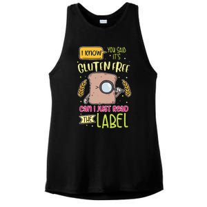 Gluten Free Lifestyle Celiac Disease Awareness Ladies PosiCharge Tri-Blend Wicking Tank