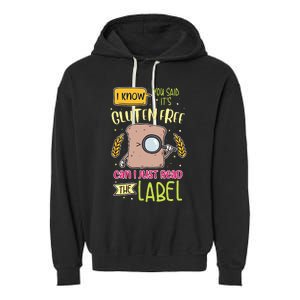 Gluten Free Lifestyle Celiac Disease Awareness Garment-Dyed Fleece Hoodie