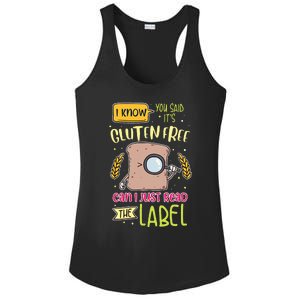 Gluten Free Lifestyle Celiac Disease Awareness Ladies PosiCharge Competitor Racerback Tank