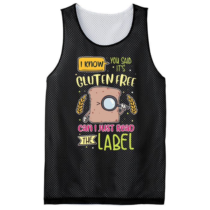 Gluten Free Lifestyle Celiac Disease Awareness Mesh Reversible Basketball Jersey Tank