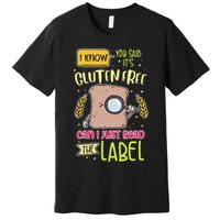 Gluten Free Lifestyle Celiac Disease Awareness Premium T-Shirt