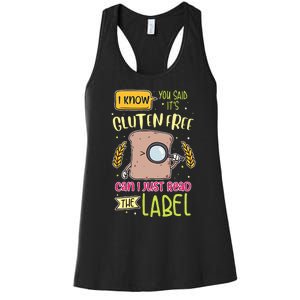 Gluten Free Lifestyle Celiac Disease Awareness Women's Racerback Tank