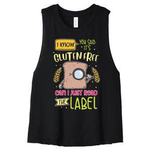 Gluten Free Lifestyle Celiac Disease Awareness Women's Racerback Cropped Tank