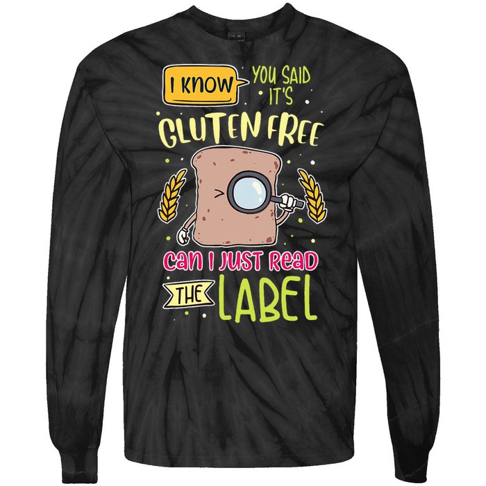 Gluten Free Lifestyle Celiac Disease Awareness Tie-Dye Long Sleeve Shirt