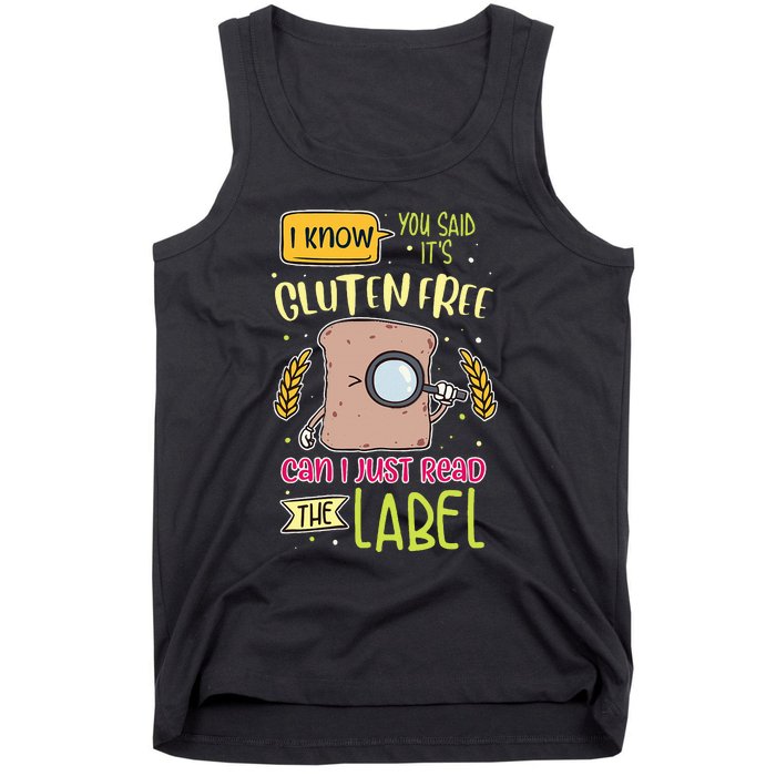 Gluten Free Lifestyle Celiac Disease Awareness Tank Top