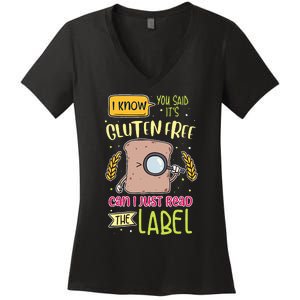 Gluten Free Lifestyle Celiac Disease Awareness Women's V-Neck T-Shirt