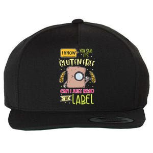 Gluten Free Lifestyle Celiac Disease Awareness Wool Snapback Cap