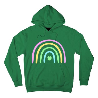 Green Four Leaf Clover Rainbow St Patrick's Day Hoodie