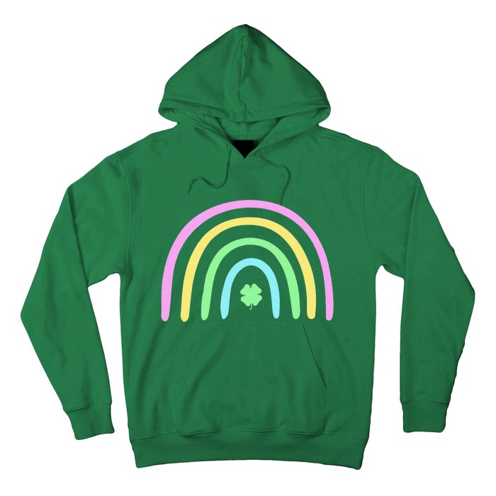 Green Four Leaf Clover Rainbow St Patrick's Day Hoodie