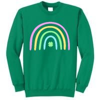 Green Four Leaf Clover Rainbow St Patrick's Day Sweatshirt